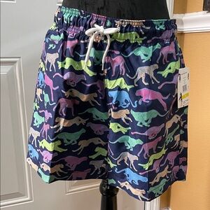 NWT Trunks Colorful Animal Print Swim Shorts